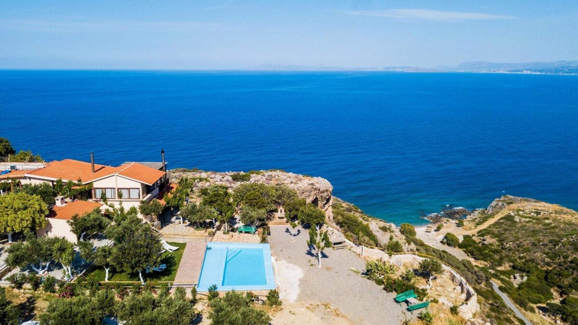 Villa Akrolithos With Private Pool Chania  ภายนอก รูปภาพ