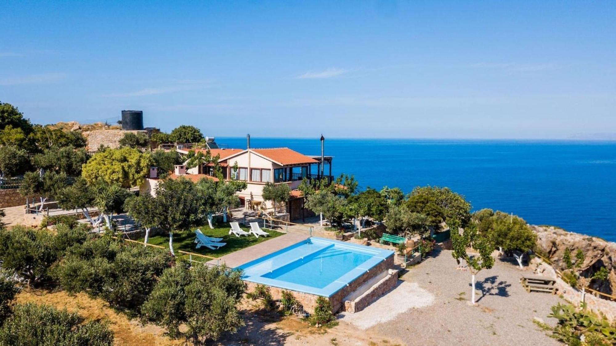 Villa Akrolithos With Private Pool Chania  ภายนอก รูปภาพ