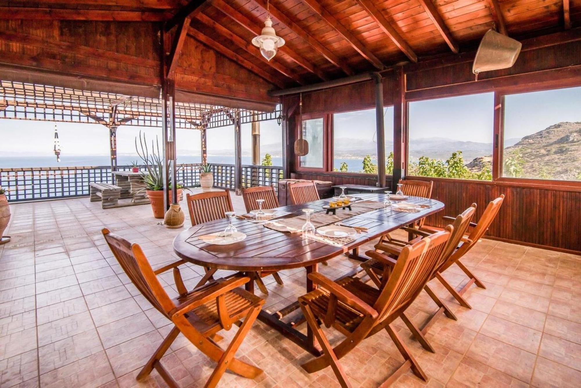 Villa Akrolithos With Private Pool Chania  ภายนอก รูปภาพ